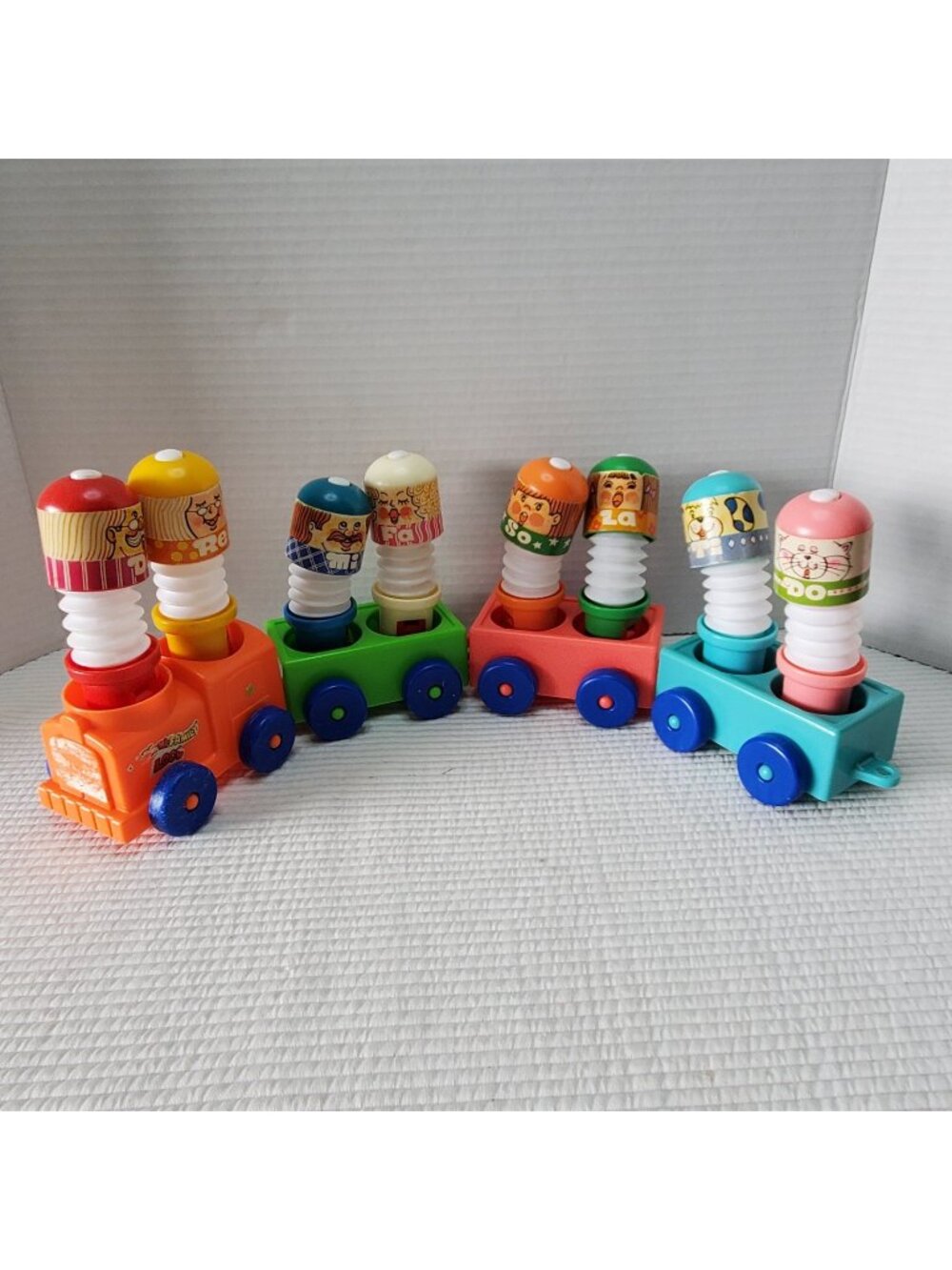 Tomy 1976 Do Re Me Loco Family Train Set Toy Vintage Accordion Whistle Pipes
